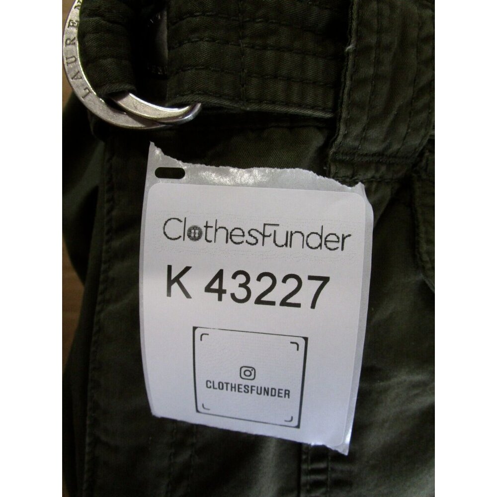 Lauren Ralph Laure Pants 14 Chino Khakis Belted Pockets Crop * - Picture 10 of 10